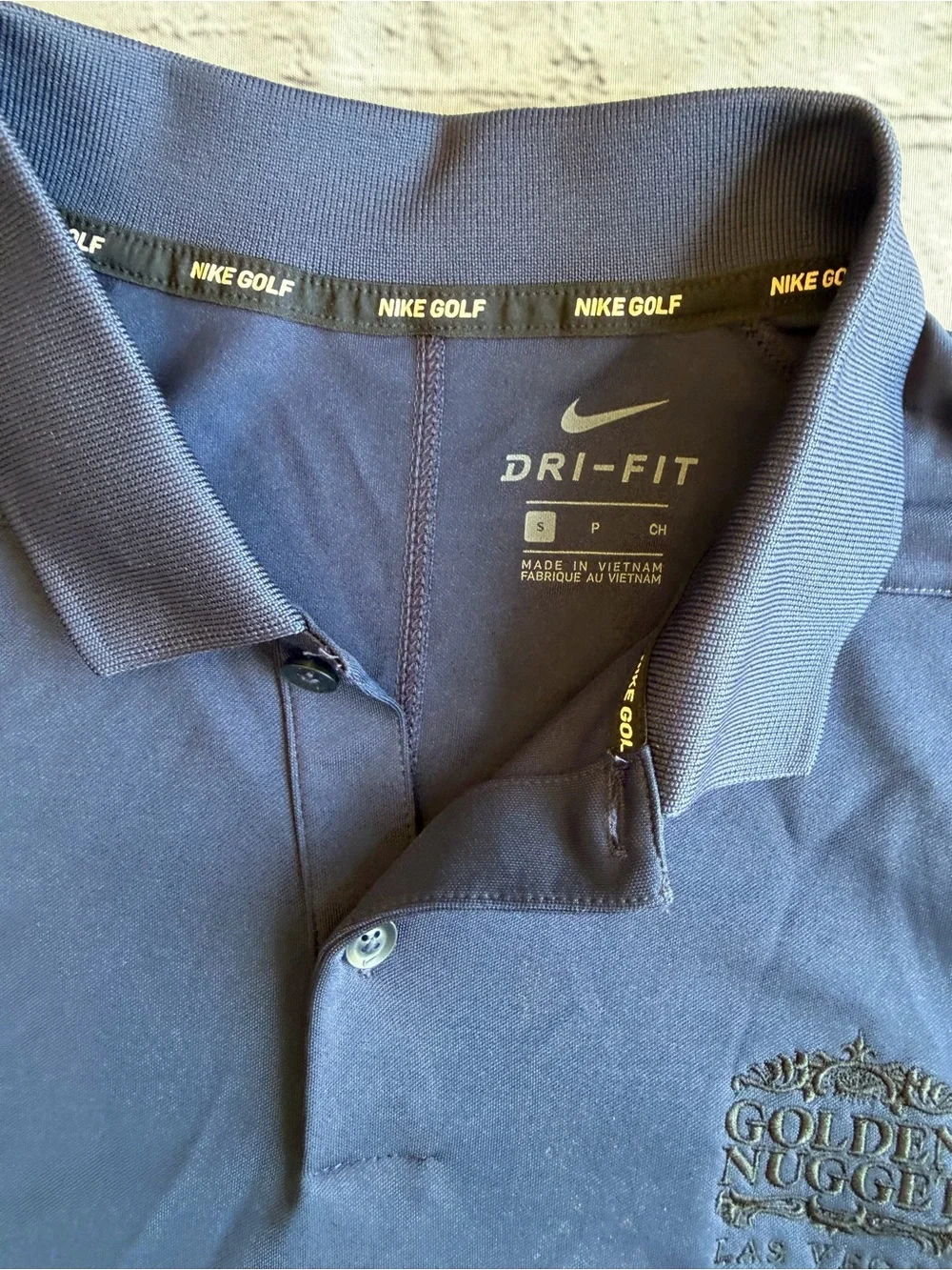 The Golden Nugget Men’s Small Nike Golf Polo Shirt New Las Vegas Dri-fit NWT